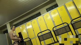 Voyeur takes off in the locker room