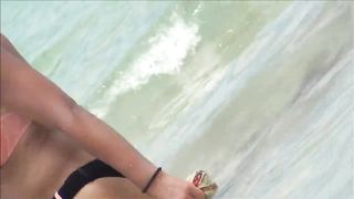 Beach voyeur tits
