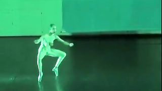 Nude ballerina in the video.