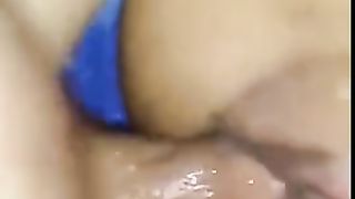 Girl splashes on boyfriend video